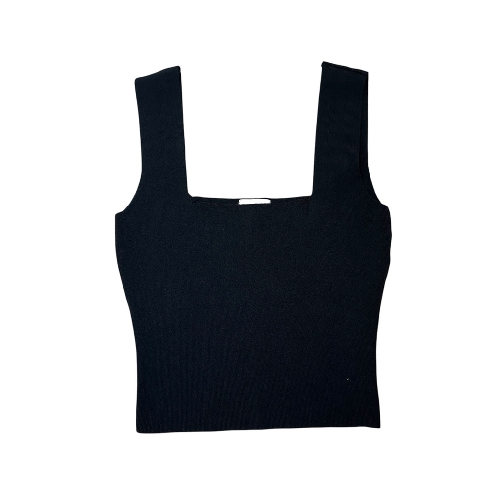 Revolve Superdown Square Neck Tank‎ Black Size L